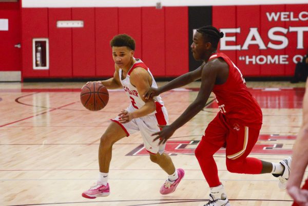 Senior Point Guard Romeo Soriano drives to the basket in a game last year.