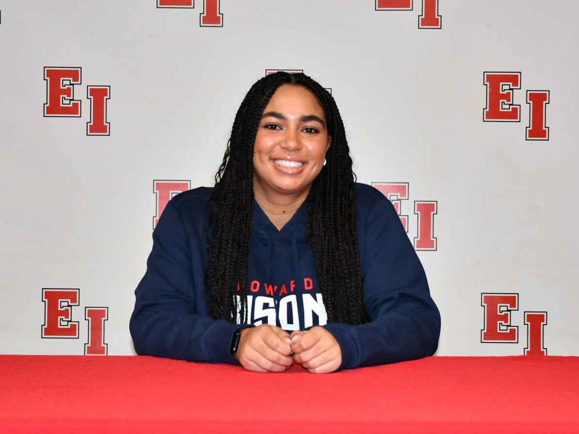 Alyssa Charles makes her commitment on signing day. Photo: Greg Fasolino