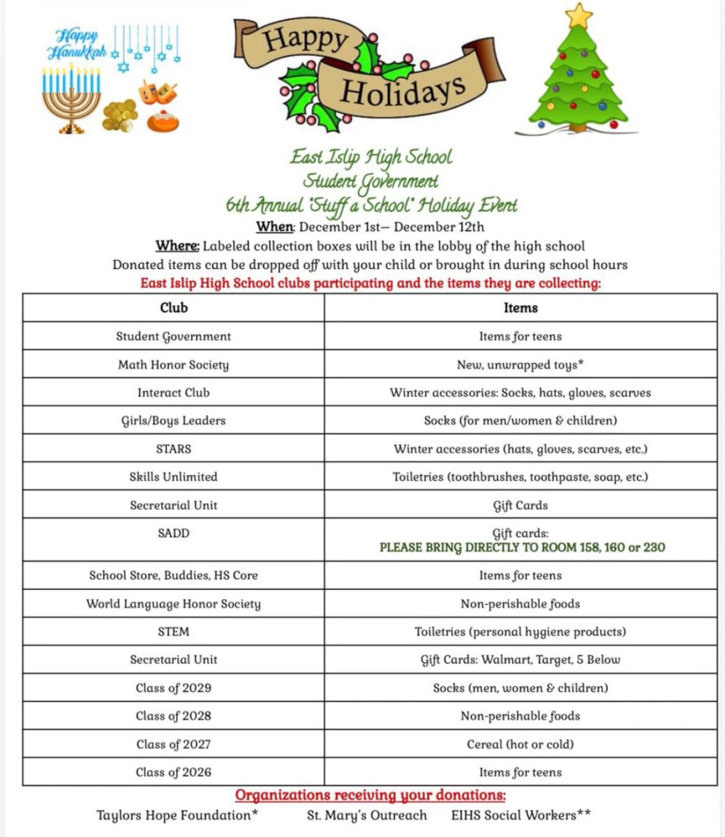 Help donate to EI's "Stuff-A-School" Collection!